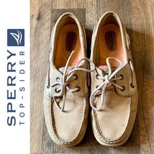 Sperry Topsider Bluefish 2 Eye Linen Pink Madra